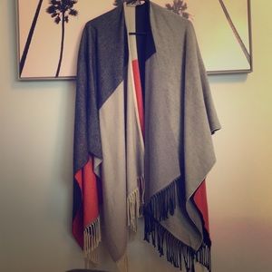 Cozy Western Poncho by Uniqlo